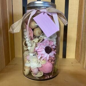 10” Potpourri Mason Jar bathroom decor